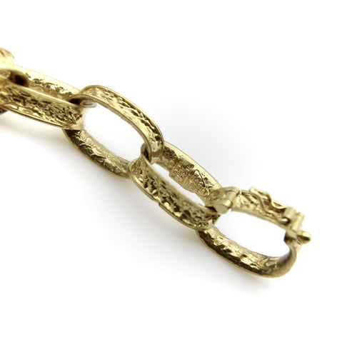 Bracelet Bracelet vintage à maillons ovales en or 18K 58 Facettes A1001C