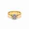 Bague 56 Bague cluster en or jaune et diamants 58 Facettes 50517