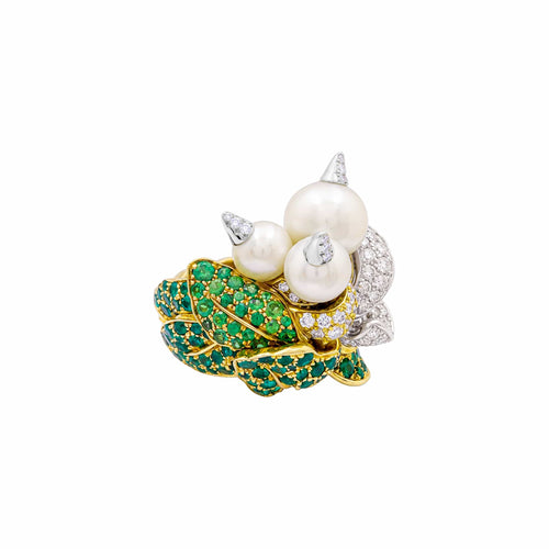 Bague 53 Dior Jardins de Milly-la-Forêt - Bague Navets en or jaune diamants 58 Facettes 35993