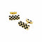 Boutons de manchette Van Cleef & Arpels Damier - Boutons de manchette en or jaune et bois 58 Facettes 35952