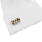 Boutons de manchette Van Cleef & Arpels Damier - Boutons de manchette en or jaune et bois 58 Facettes 35952