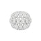 Bague 52 Bague boule vintage en or blanc et diamants 58 Facettes 35940