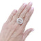 Bague 52 Bague boule vintage en or blanc et diamants 58 Facettes 35940
