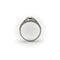 Bague 56 Art déco - Bague en platine, or blanc, diamants et émeraudes 58 Facettes 11225