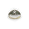 Bague 56 Art déco - Bague en platine, or blanc, diamants et émeraudes 58 Facettes 11225