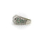 Bague 56 Art déco - Bague en platine, or blanc, diamants et émeraudes 58 Facettes 11225