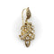 Boucles d'oreilles Boucles d'oreilles victoriennes à motifs feuillage en or 18K et diamants 58 Facettes 11224