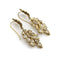 Boucles d'oreilles Boucles d'oreilles victoriennes à motifs feuillage en or 18K et diamants 58 Facettes 11224