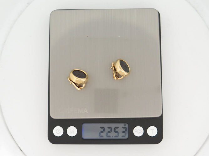 Boucles d'oreilles boucles d'oreilles BULGARI monete piece ancienne avant jc or 18k 22.5gr s 58 Facettes 275129