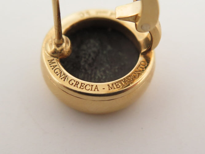 Boucles d'oreilles boucles d'oreilles BULGARI monete piece ancienne avant jc or 18k 22.5gr s 58 Facettes 275129