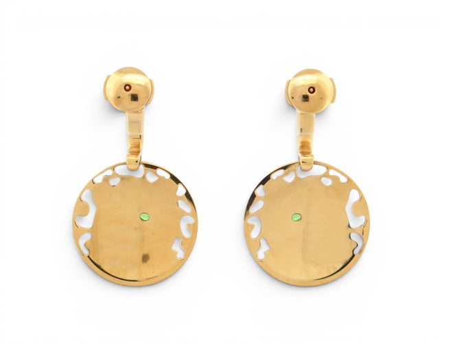Boucles d'oreilles Cartier Panthère - Boucles d'oreilles en or jaune 18k et tsavorites 58 Facettes 275127
