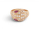 Bague 57 Bulgari Serpenti Seduttori - Bague en or rose, diamants et saphirs 58 Facettes 275123