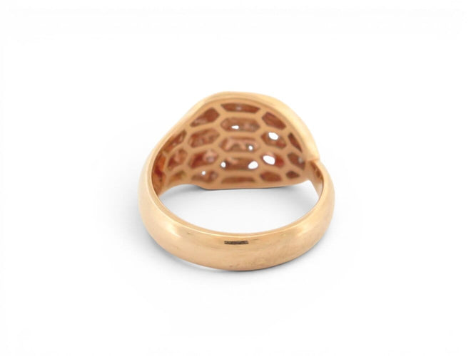 Bague 57 Bulgari Serpenti Seduttori - Bague en or rose, diamants et saphirs 58 Facettes 275123