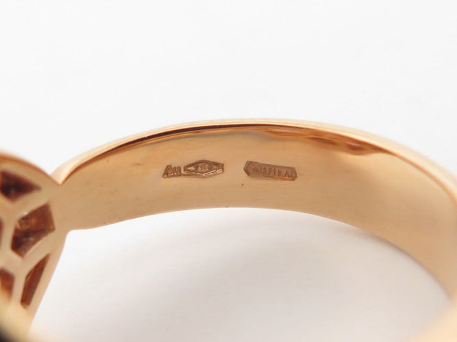 Bague 57 Bulgari Serpenti Seduttori - Bague en or rose, diamants et saphirs 58 Facettes 275123