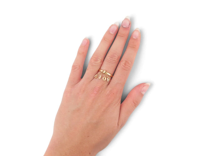 Bague 53 Christian Dior - Bague Breloques Charms en or jaune 18k et diamants 58 Facettes 276677