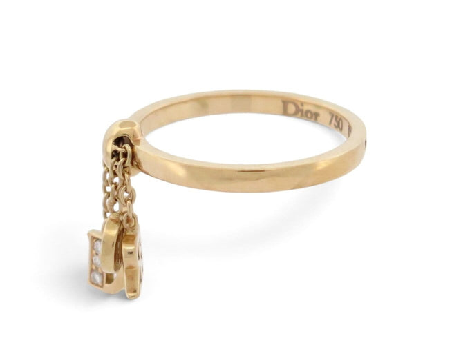 Bague 53 Christian Dior - Bague Breloques Charms en or jaune 18k et diamants 58 Facettes 276677