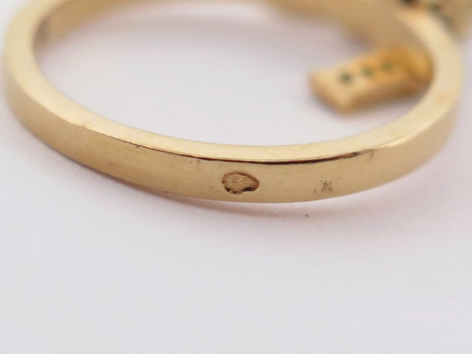 Bague 53 Christian Dior - Bague Breloques Charms en or jaune 18k et diamants 58 Facettes 276677
