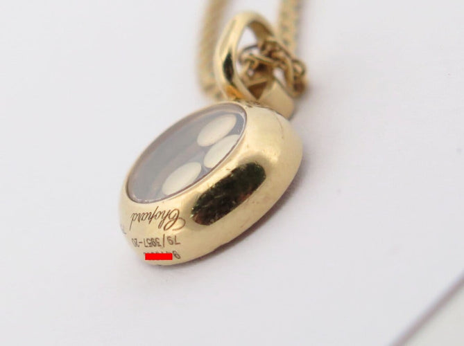 Collier Chopard Happy Diamonds - Collier en or jaune 18k et diamants 58 Facettes 276633
