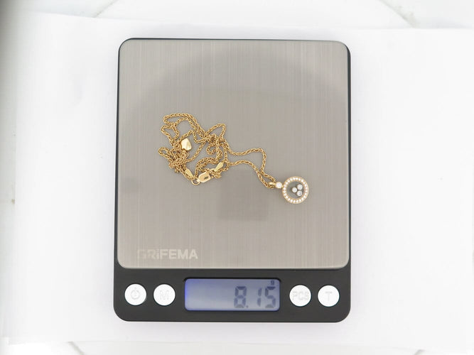 Collier Chopard Happy Diamonds - Collier en or jaune 18k et diamants 58 Facettes 276633