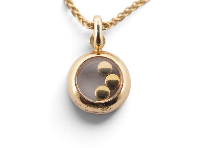 Collier Chopard Happy Diamonds - Collier en or jaune 18k et diamants 58 Facettes 276633
