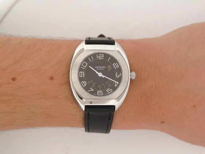 Montre Hermès - Montre Espace ES1.210 31 mm en acier 58 Facettes 276345