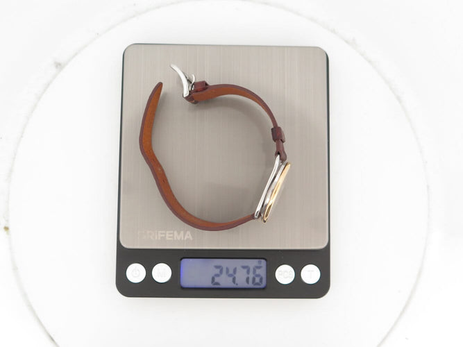 Montre Hermès - Montre Arceau MM AR4.520 30 mm plaqué or et acier 58 Facettes 276344