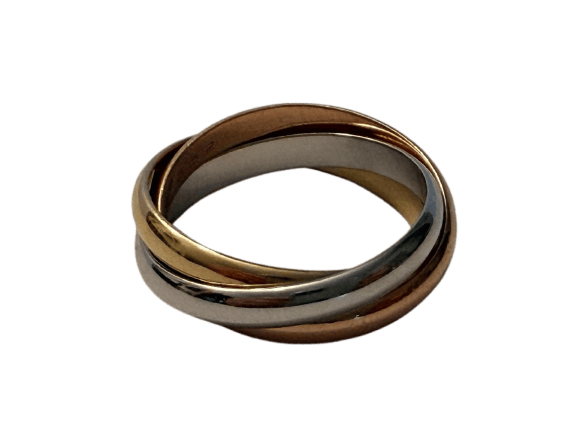 Bague 59 Cartier Trinity - Bague trois ors 18 ct 58 Facettes AZ-PG-261781