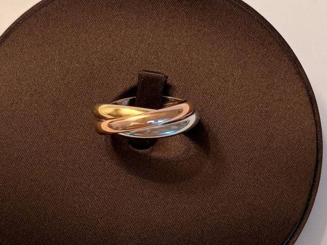 Bague 59 Cartier Trinity - Bague trois ors 18 ct 58 Facettes AZ-PG-261781