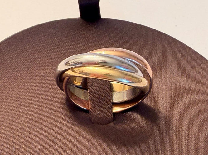 Bague 59 Cartier Trinity - Bague trois ors 18 ct 58 Facettes AZ-PG-261781