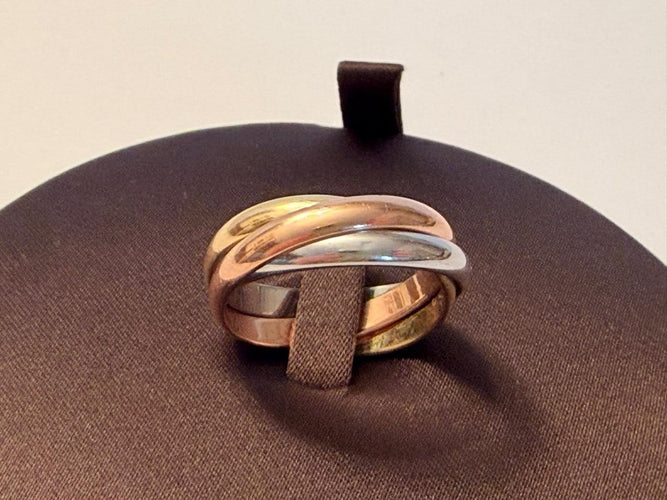 Bague 59 Cartier Trinity - Bague trois ors 18 ct 58 Facettes AZ-PG-261781