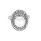 Bague 56 Bague en platine, or blanc, perle et diamants 58 Facettes B260534