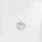 Collier Collier 4 cœurs en or blanc et diamants 58 Facettes 26383