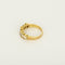 Bague 53 Bague demi-alliance en or jaune et diamants 58 Facettes B260506