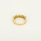Bague 53 Bague demi-alliance en or jaune et diamants 58 Facettes B260506