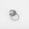 Bague 48.5 Bague en or blanc avec perle de culture grise et diamants 58 Facettes B260541