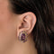 Boucles d'oreilles Boucles d'oreilles clips en or jaune, or gris et améthystes 58 Facettes B260527