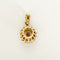 Pendentif Pendentif marguerite en or jaune, rubis et diamants 58 Facettes B260540