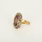 Bague 56 Bague marguerite en or blanc et jaune, améthystes 58 Facettes B260526
