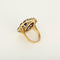 Bague 56 Bague marguerite en or blanc et jaune, améthystes 58 Facettes B260526