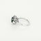 Bague 52 Bague marguerite en platine et or jaune, émeraude et diamants 58 Facettes B260498