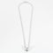 Collier Collier pendentif moderniste en or blanc et diamants 58 Facettes B260535