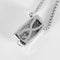 Collier Collier pendentif moderniste en or blanc et diamants 58 Facettes B260535