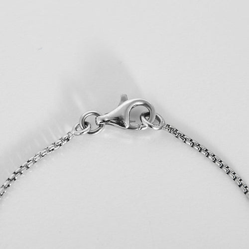 Collier Collier pendentif moderniste en or blanc et diamants 58 Facettes B260535