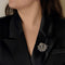 Broche Broche rayonnante en or gris 18K et diamants 58 Facettes B260524