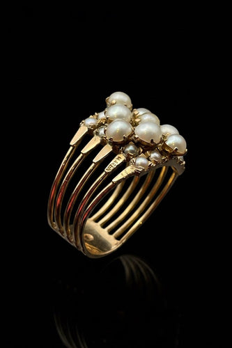 Bague 52 Coltre di Perle - Bague multifil en or 14K et microperles 58 Facettes COLTRE DI PERLE