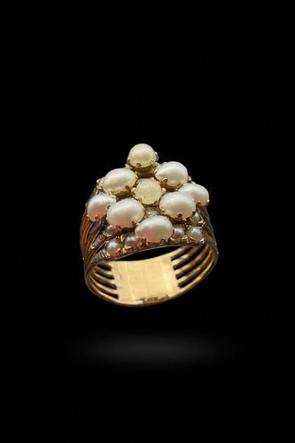 Bague 52 Coltre di Perle - Bague multifil en or 14K et microperles 58 Facettes COLTRE DI PERLE