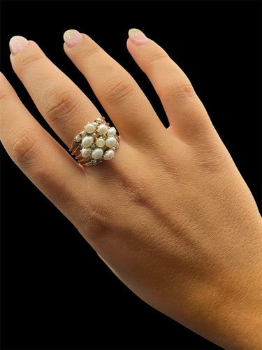 Bague 52 Coltre di Perle - Bague multifil en or 14K et microperles 58 Facettes COLTRE DI PERLE