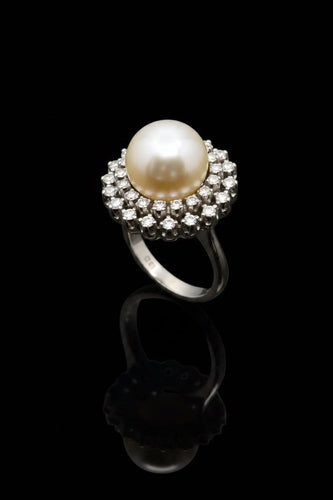 Bague 50 Regalo del Mare - Bague en or blanc et diamants 58 Facettes ANELLO REGALO DEL MARE