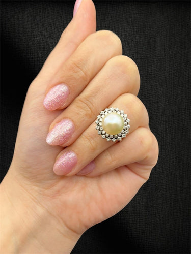 Bague 50 Regalo del Mare - Bague en or blanc et diamants 58 Facettes ANELLO REGALO DEL MARE