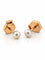 Boucles d'oreilles Boucles d'oreilles puces en or rose et perles fines 58 Facettes 90474